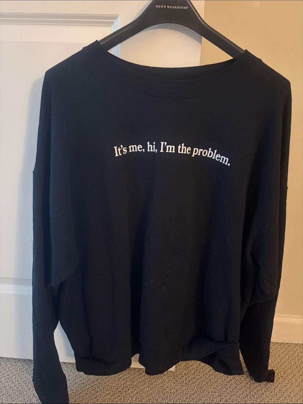 Taylor Swift Black Crewneck Sweater